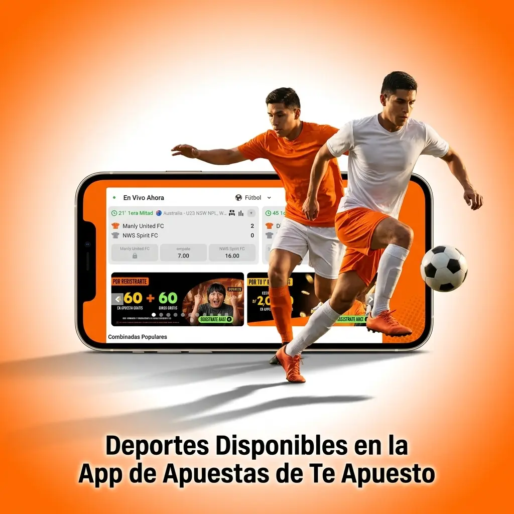 Deportes disponibles en app Te Apuesto: fútbol, NBA, tenis, eSports y más con apuestas LIVE y LINE