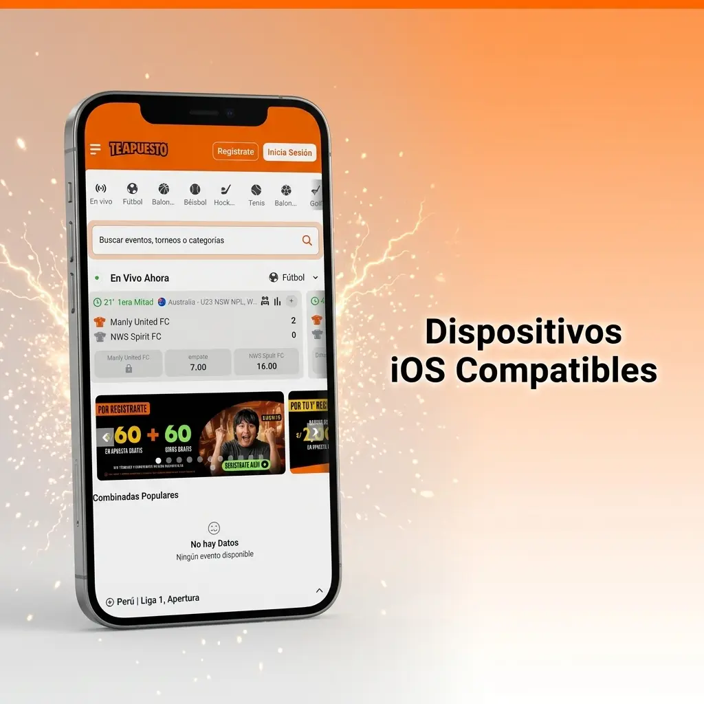 Dispositivos iOS compatibles con la app de Te Apuesto: iPhone X al 17 y modelos iPad recientes